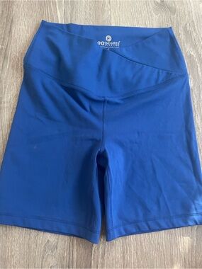 Reflex Royal Blue High-Waist Bike Shorts